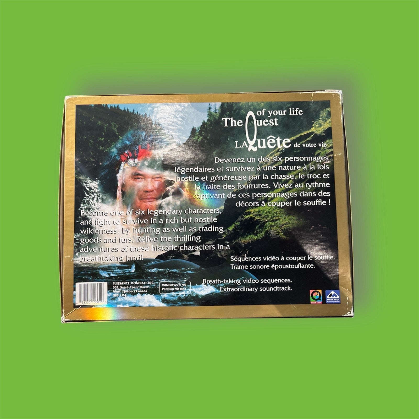 Ultimate Quest Board Game CDRom. Bilingual English/French. Sealed CDs. Vintage.