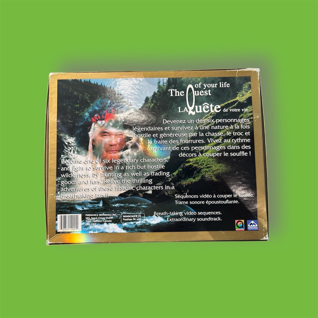 Ultimate Quest Board Game CDRom. Bilingual English/French. Sealed CDs. Vintage.