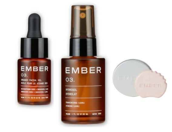 Ember Wellness 03 / Nighttime Facial 2 piece kit with bonus mini soap