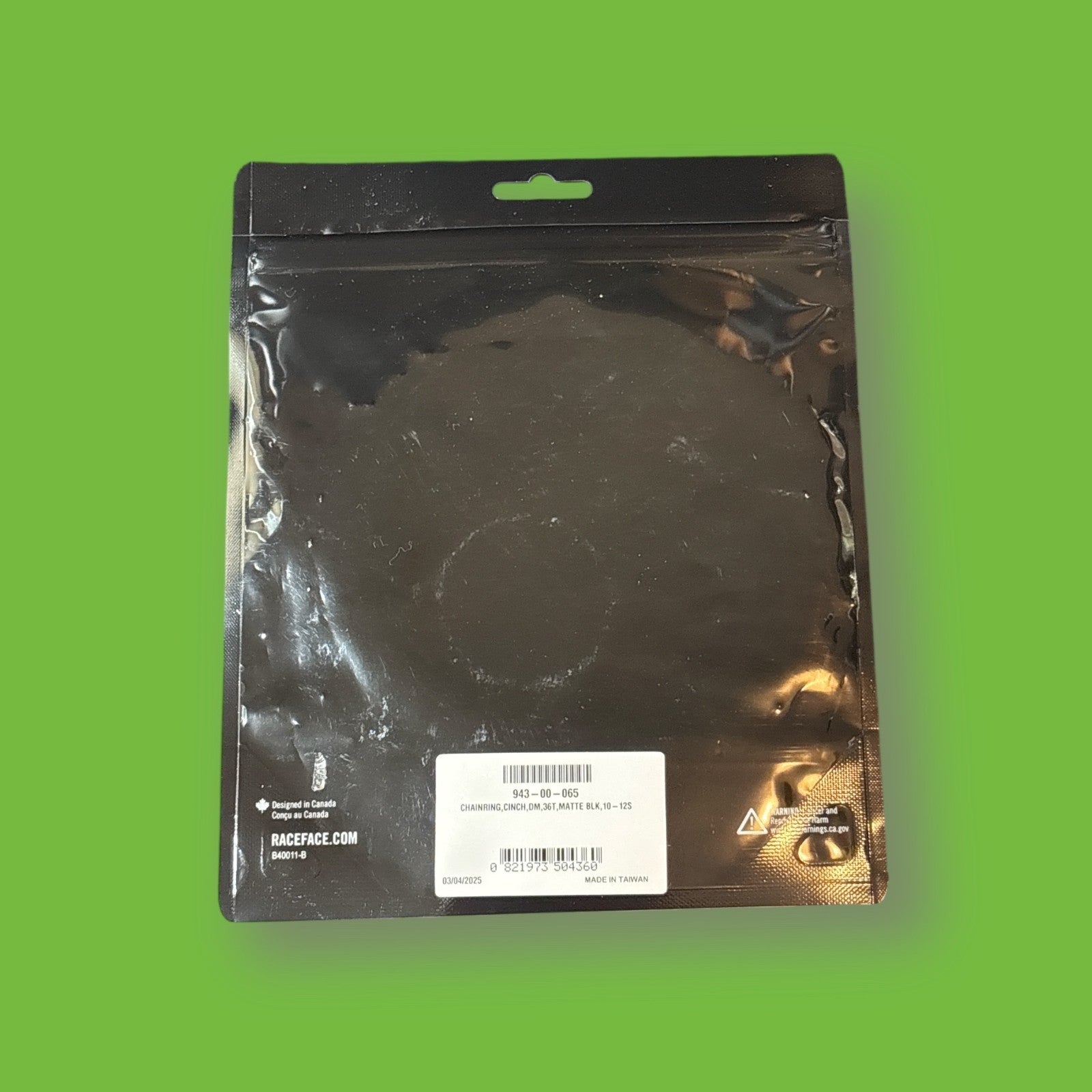RaceFace Chainring 36T Direct Mount CINCH 10-12S, Matte Black NEW