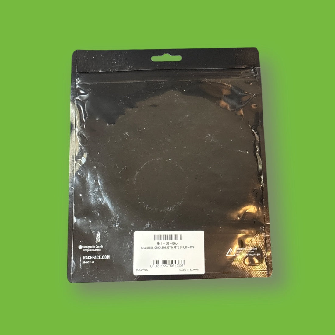 RaceFace Chainring 36T Direct Mount CINCH 10-12S, Matte Black NEW