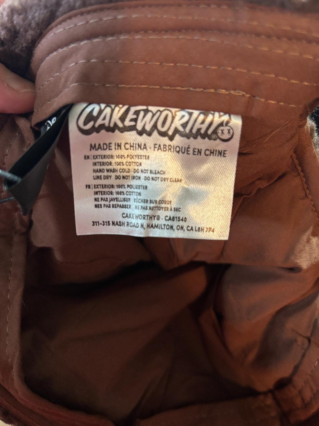 Cakeworthy x Disney Mickey Mouse Ears Sherpa Beanie (Chocolate Brown)