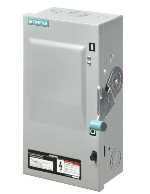 Siemens ID362 Industrial Duty Switch 600V AC/CA MAX, 60A 3 Pole NEW