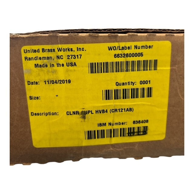 United Brass Head Valve Assembly w/Bushing CR121AB