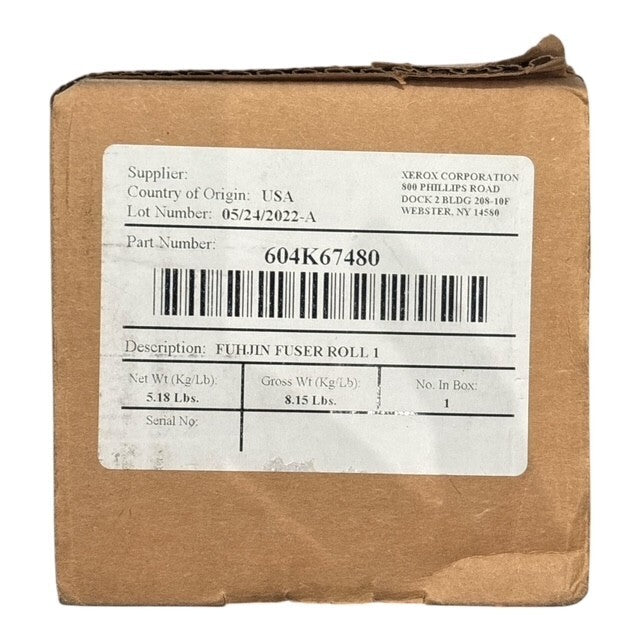 Xerox 604K67480 OEM  Fuhjin Fuser Roll