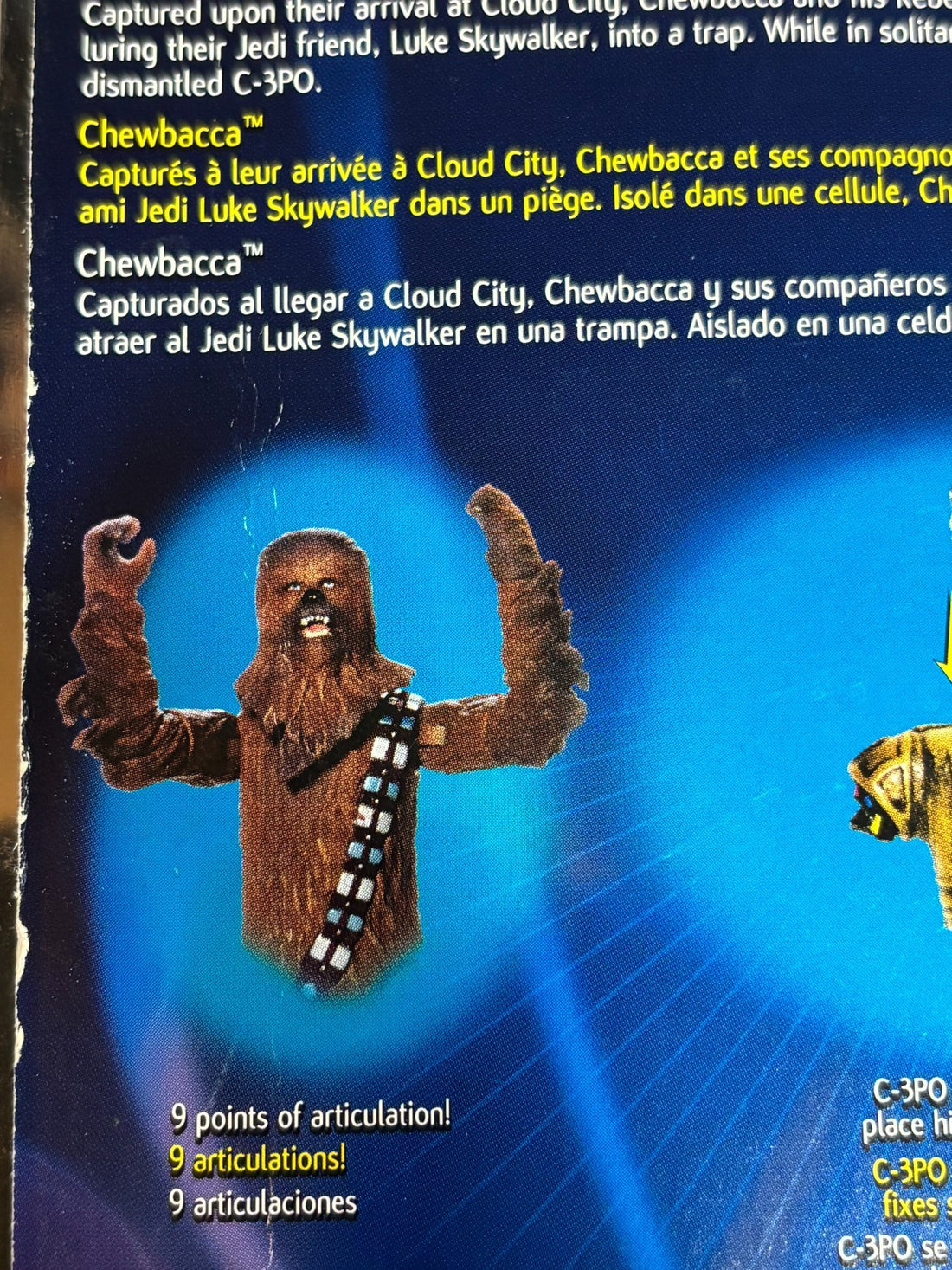 CHEWBACCA & ELECTRONIC C-3PO Cloud City Capture 84890/84851 & Protector Case NEW