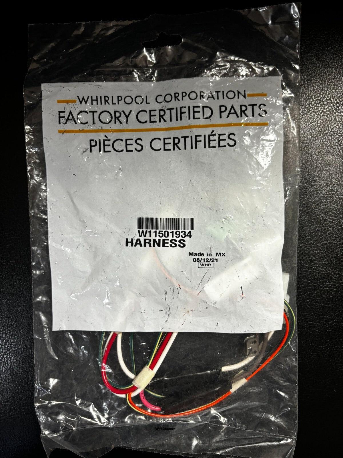 Whirlpool  W11501934 Harness - Refrigerator Evaporator Fan Wire