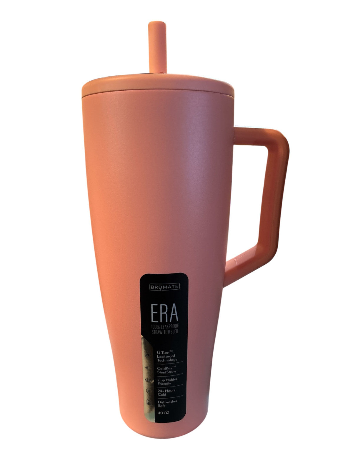 BrüMate  Era 40oz Leakproof Tumbler - Guava- 24+ Hours Cold, Dishwasher Safe NEW