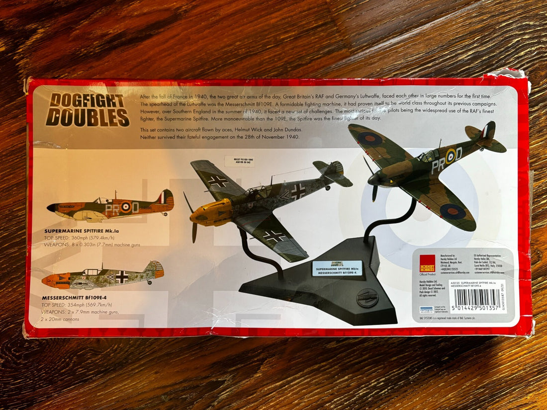 Airfix Dogfight Doubles Spitfire Mkla Messerschmitt Bf110 Models NEW