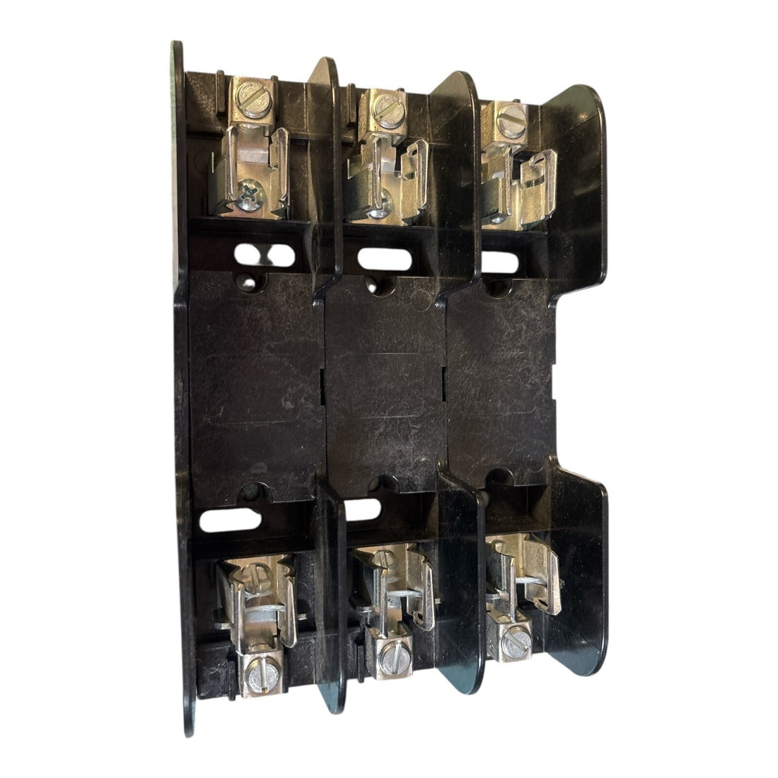 Mersen 60358R Fuse Block, 600 VAC/VDC, 30 A, Class R, 14 to 2 AWG Wire. 3 Poles