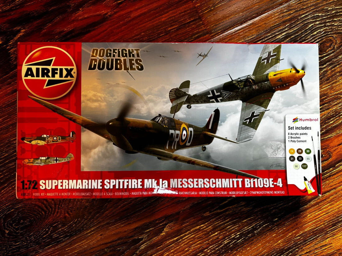 Airfix Dogfight Doubles Spitfire Mkla Messerschmitt Bf110 Models NEW