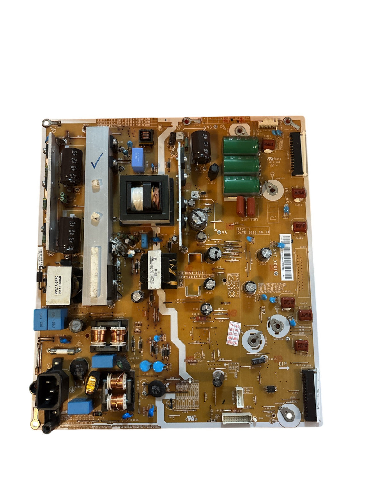 Samsung Power Supply Board BN44-00599A for PN51F4500AF, PN51F4500AFXZA (used)