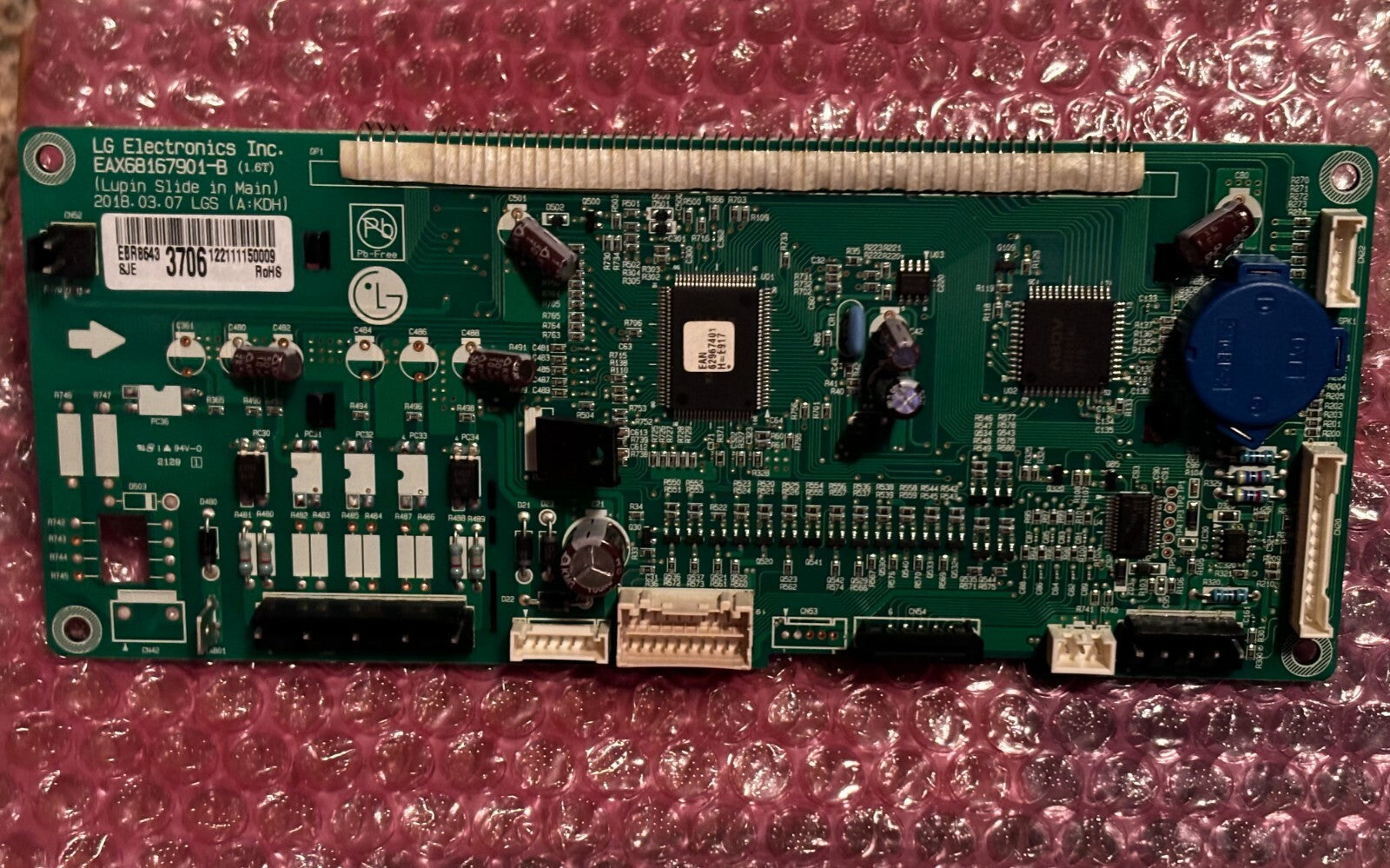 LG Range Main Control Board  EBR86433703  EBR8643  EAX68167901-B  ASMN NEW