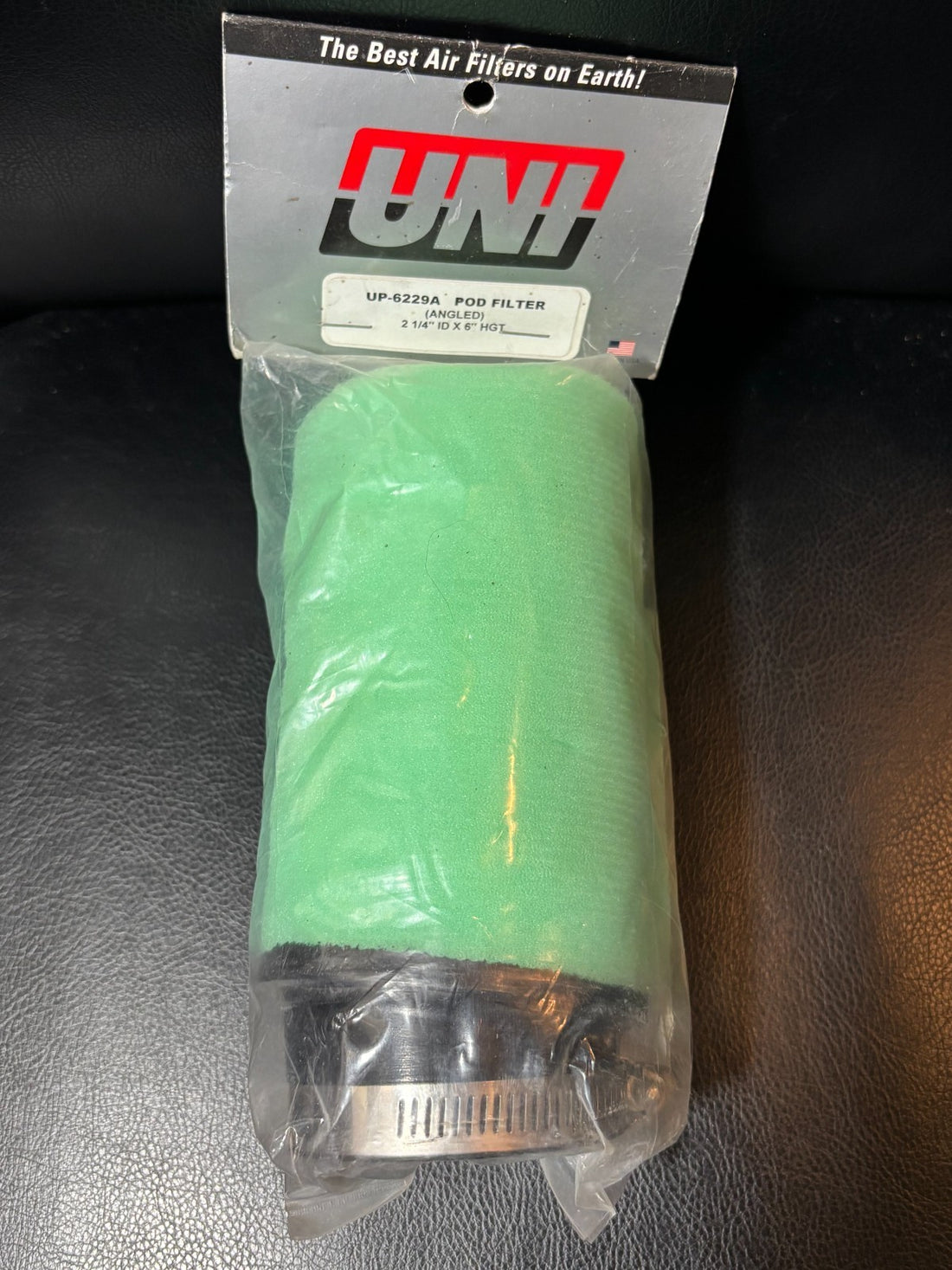 Uni UP-6229A Angled Pod Filter - Universal Filter - 2 1/4" ID x 6" HGT = NEW