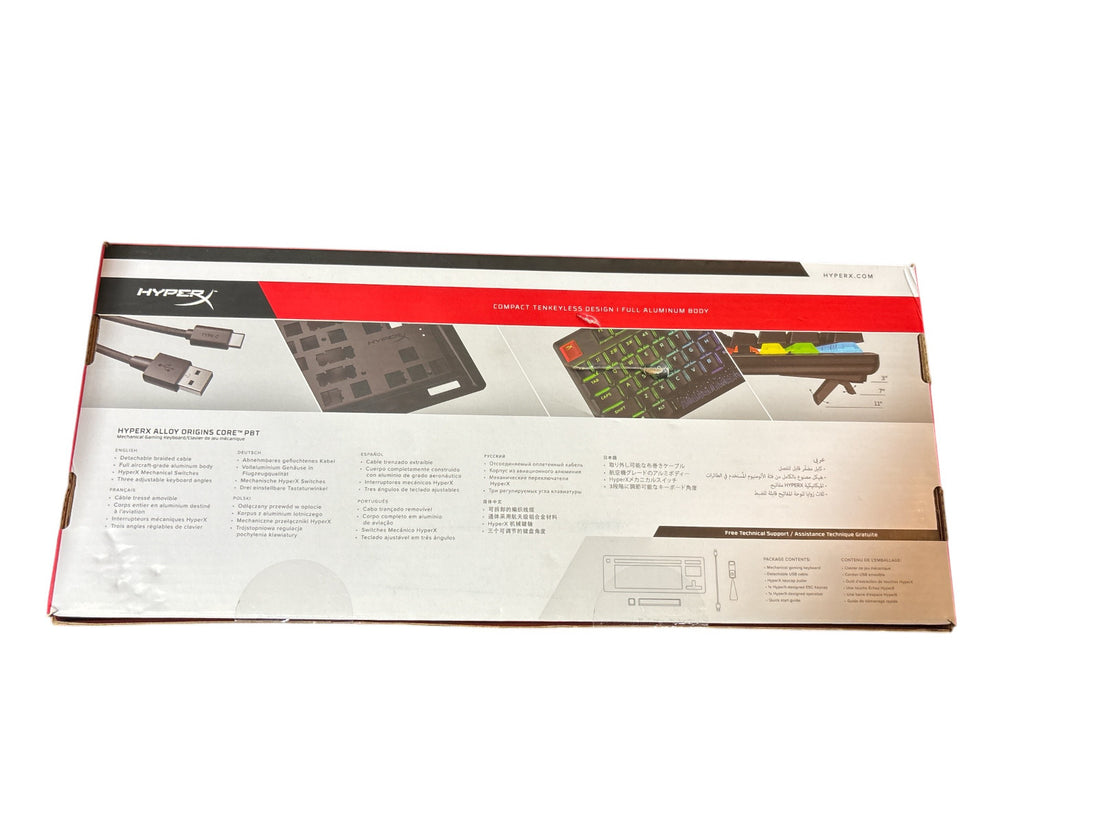 HyperX Alloy Origins Core PBT HX Red Mechanical Gaming Keyboard - FACTORY SEALED