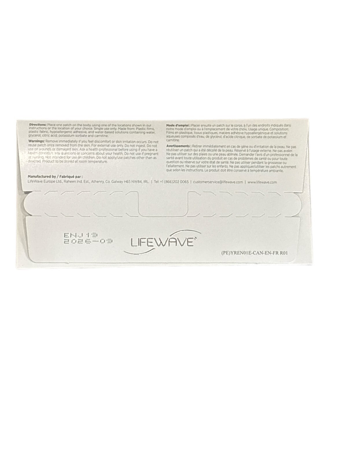 LifeWave Y-age Renew For the Stimulation of Acupuncture Points BBD SEPT 2026