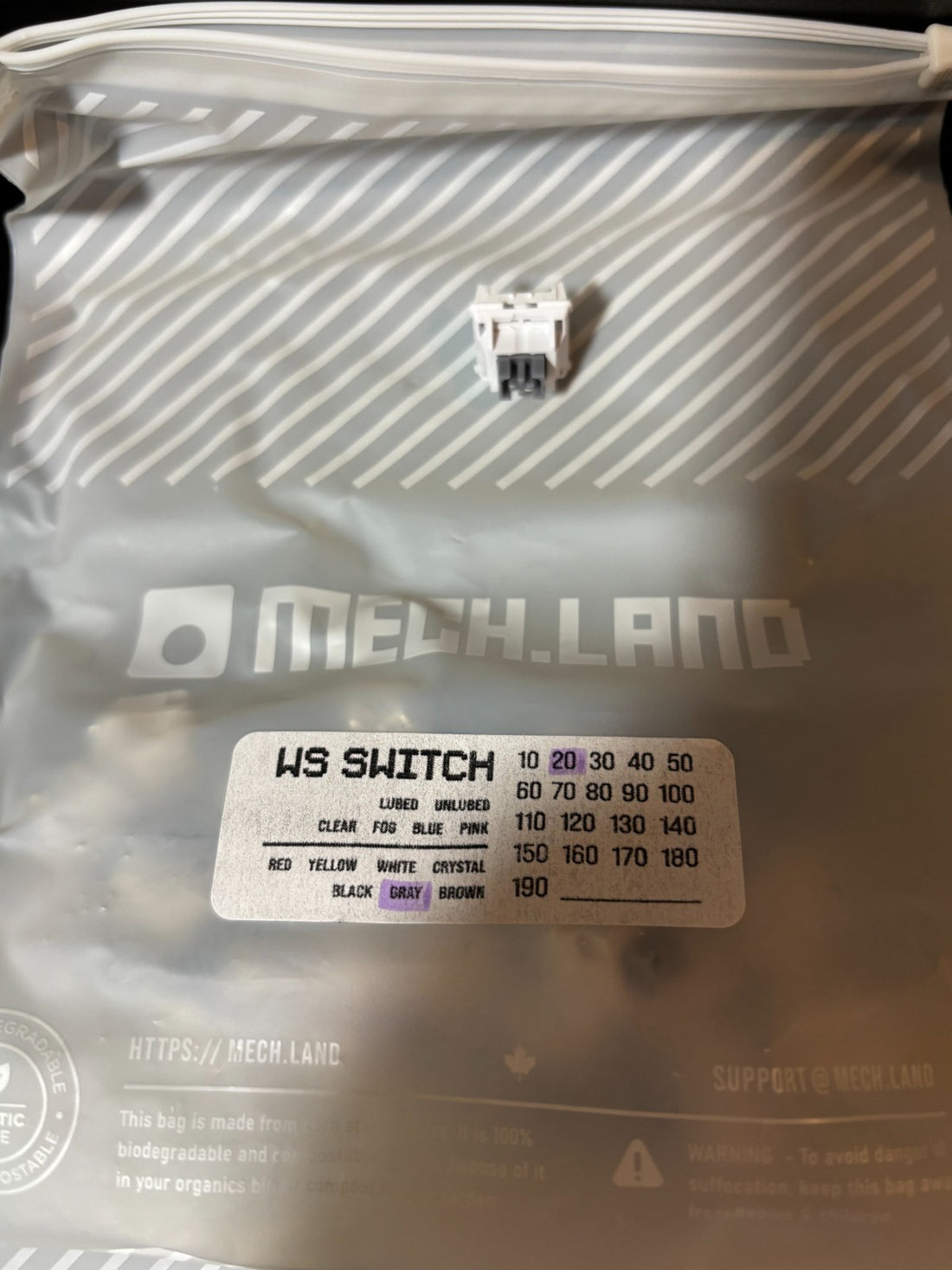 60 PCS WS Mechanical Keyboard Switches - see list in details - NEW