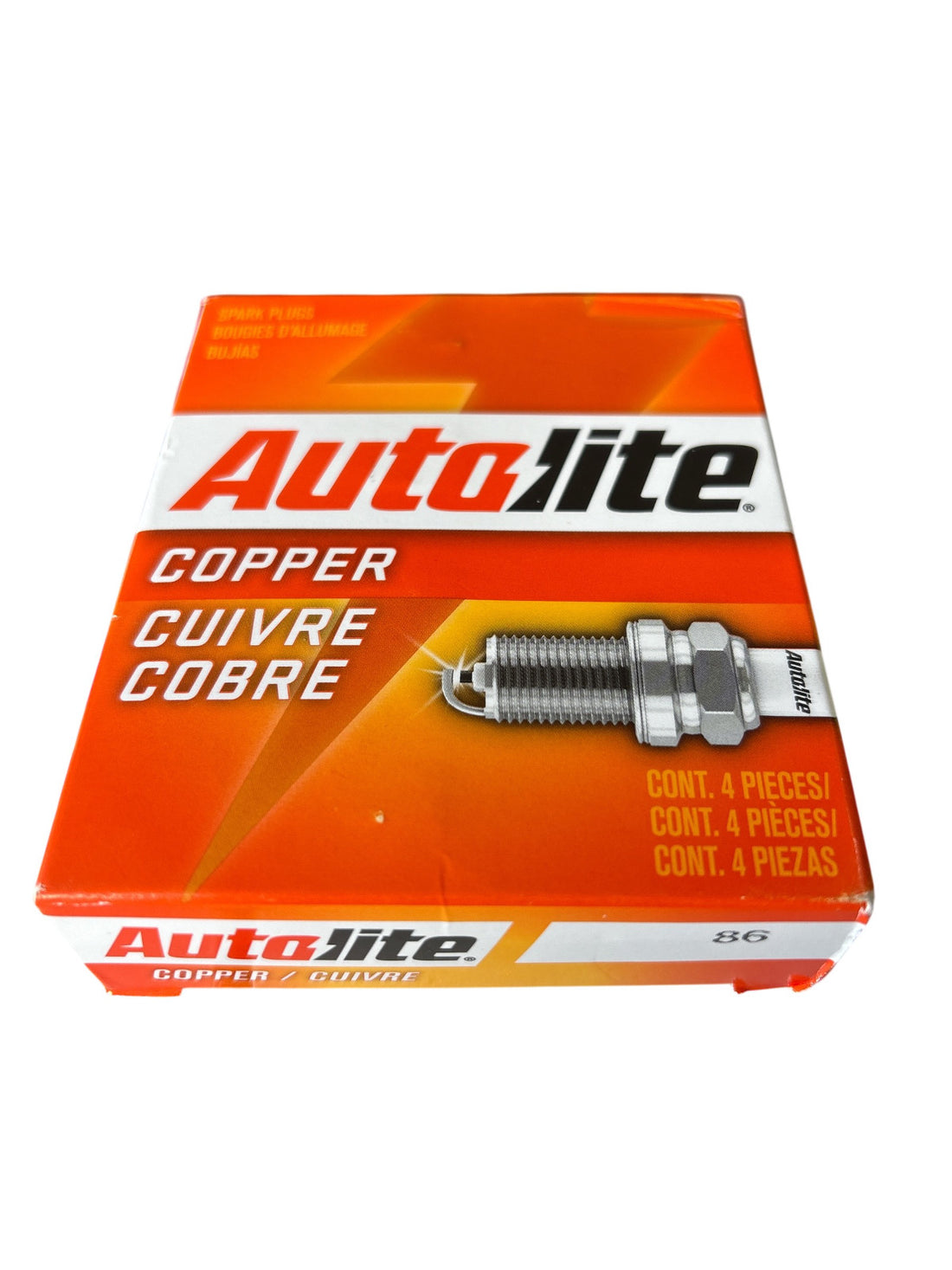 Autolite 86 Copper Resistor Spark Plugs 4-Pack,  NEW