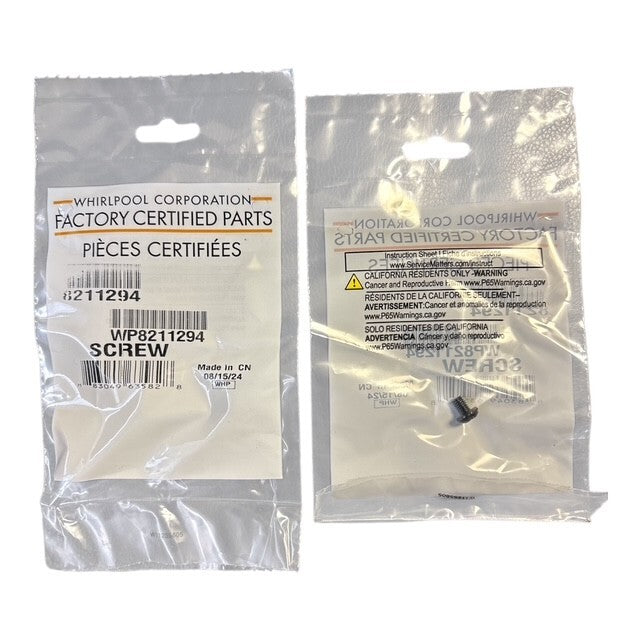 Whirlpool WP8211294 Screw Genuine OEM part 20 PIECES