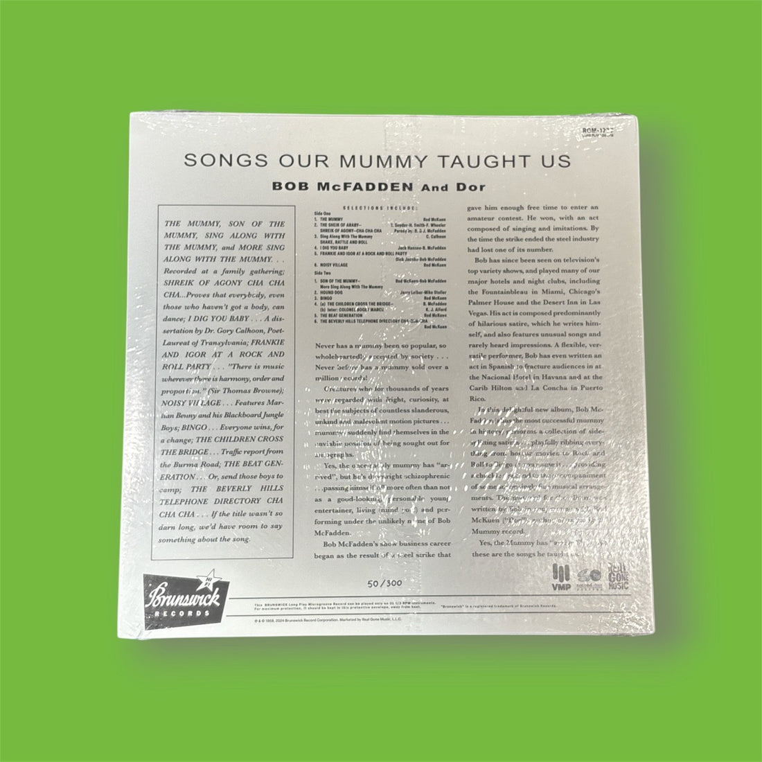 BOB MCFADDEN & DOR - SONGS OUR MUMMY TAUGHT US - $30 of only 500 made LP NEW