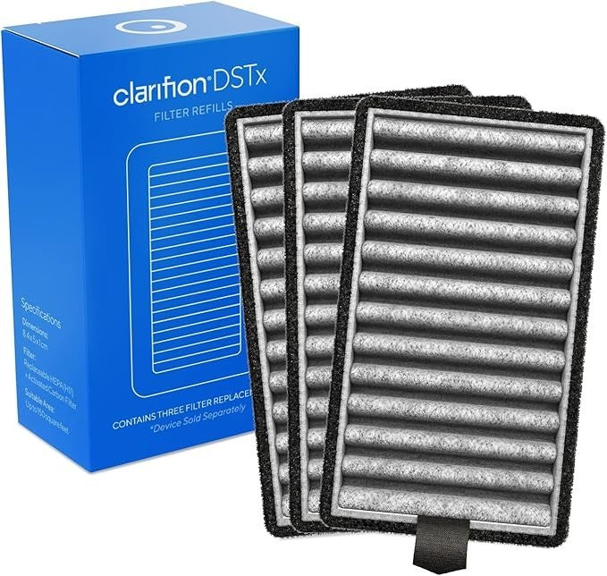 Clarifion - DSTx HEPA + Carbon Air Purifier Filters Replacement 3 Pack NEW
