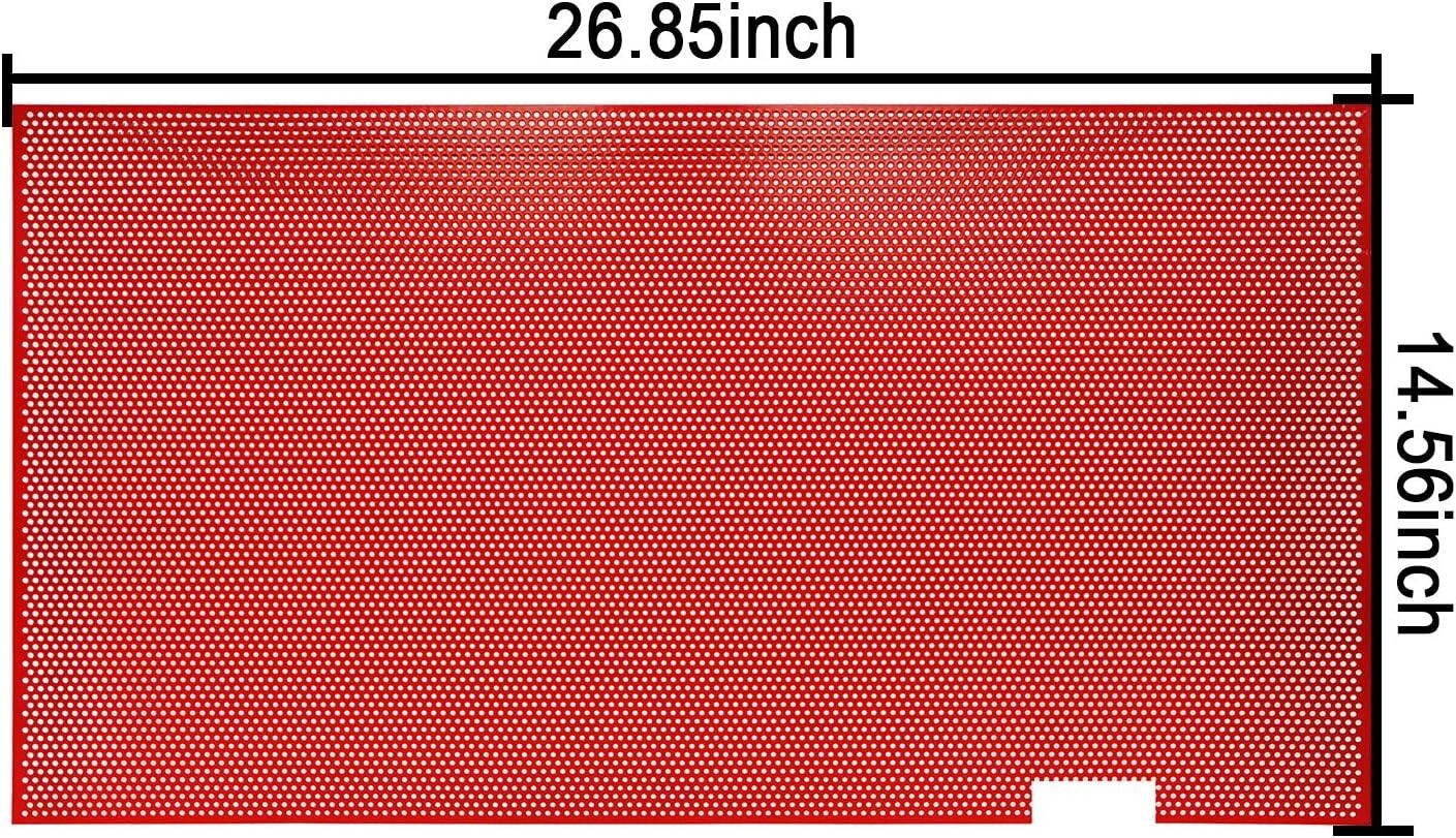 HOOKE ROAD MMR.22339 RED FRONT GRILLE MESH INSERT, WRANGLER JK 2007-2018 NEW