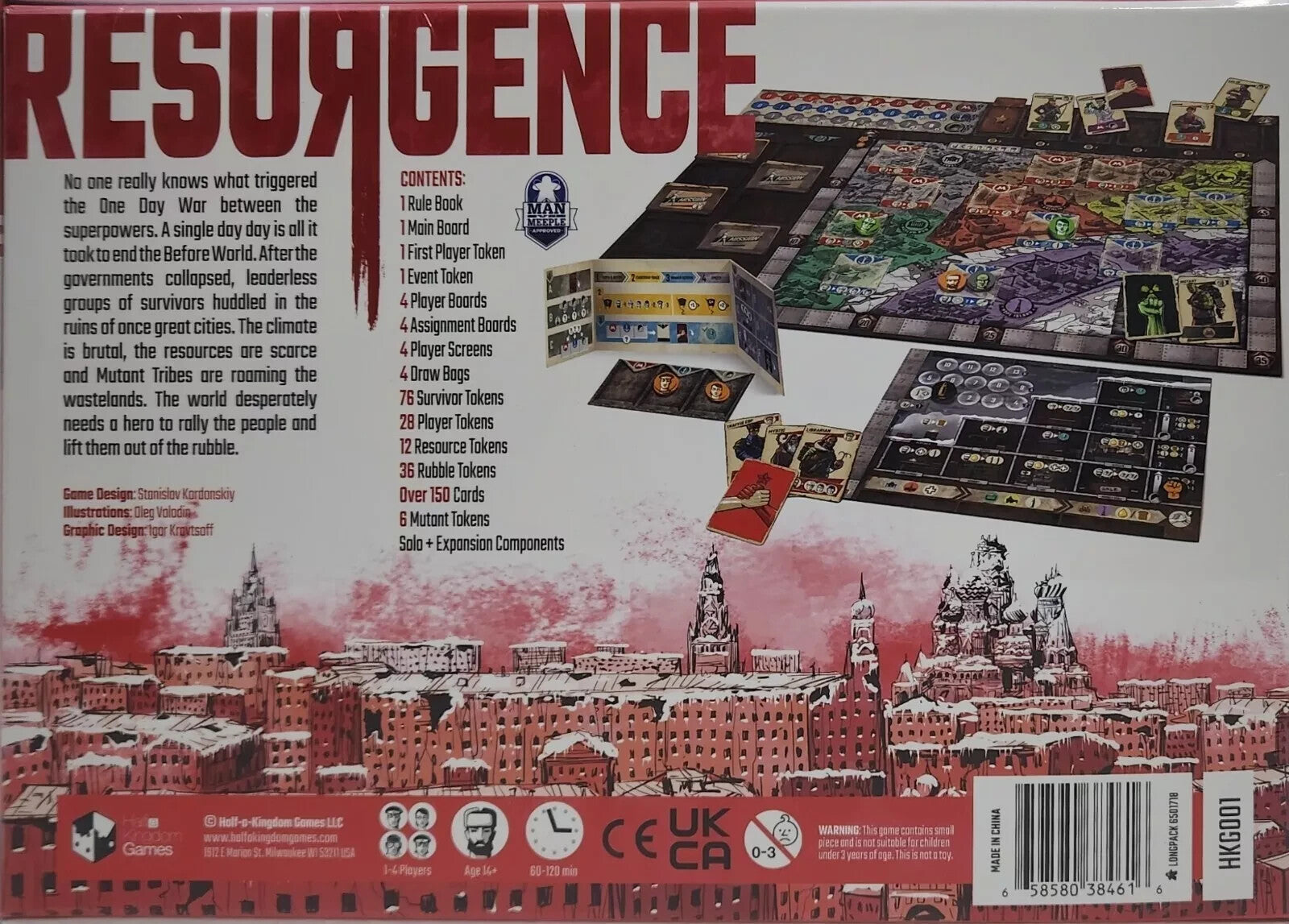 Resurgence Boardgame by Half-a-Kingdom Games SEALED