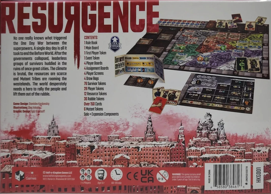 Resurgence Boardgame by Half-a-Kingdom Games SEALED