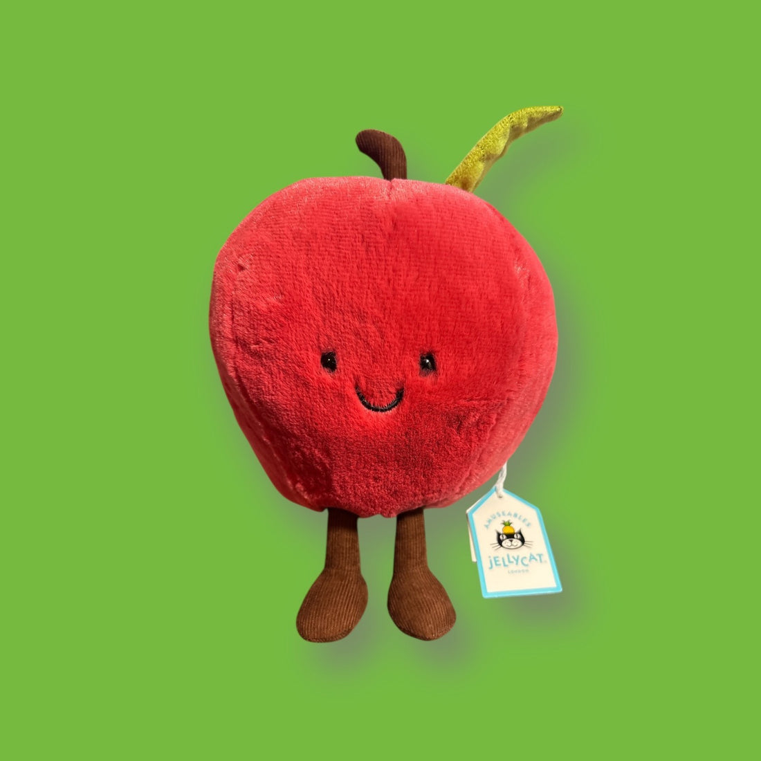 Jellycat London Amuseables Apple - 6 " tall -  NWT