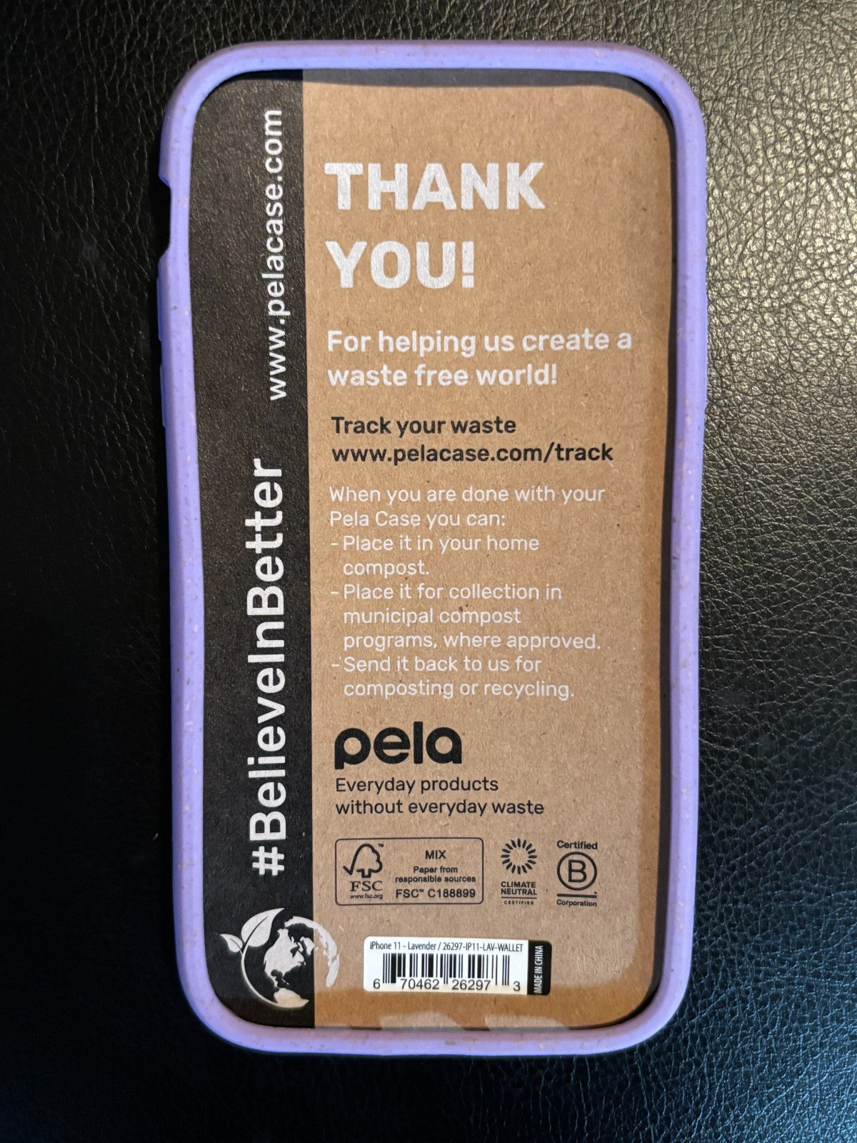 Pela iPhone 11 Wallet Case - Lavender - NEW