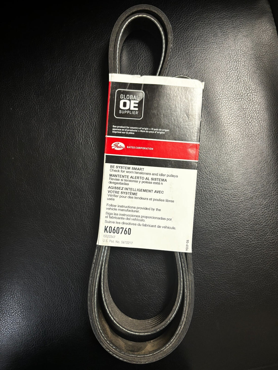 Gates K060760 Serpentine Belt-Premium Micro-V Belt 6PK1928