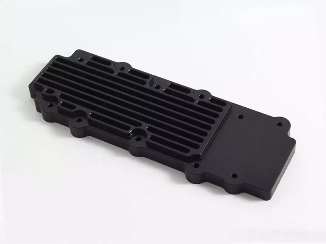 Rennline M15 Billet Aluminum Valve Cover - Black Fits Porsche 993 Turbo Lower