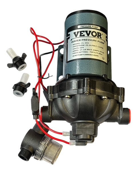 Vevor FL-35S Water Pressure Pump 5.5 GPM 12V 70PSI PUMP ONLY AS PER PHOTO