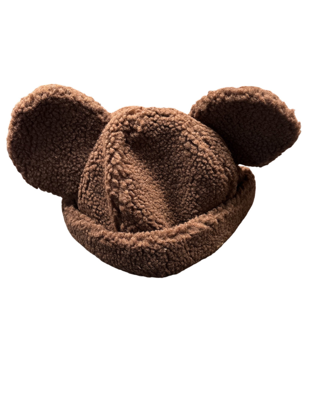 Cakeworthy x Disney Mickey Mouse Ears Sherpa Beanie (Chocolate Brown)