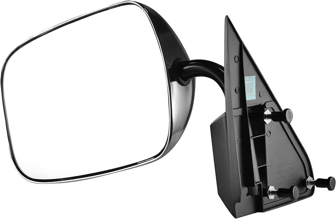 Driver Side Left View Mirror with Chrome Cover GM1320106 for Chevy Trucks