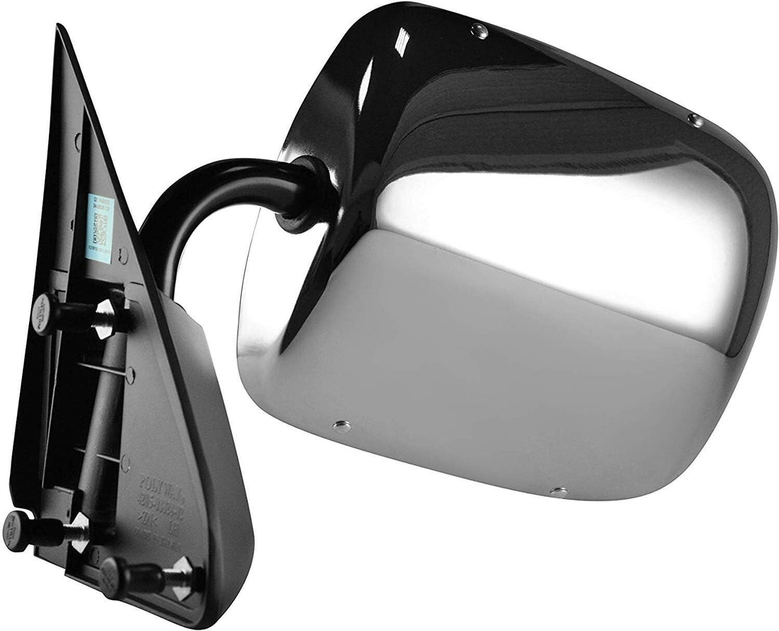 Driver Side Left View Mirror with Chrome Cover GM1320106 for Chevy Trucks