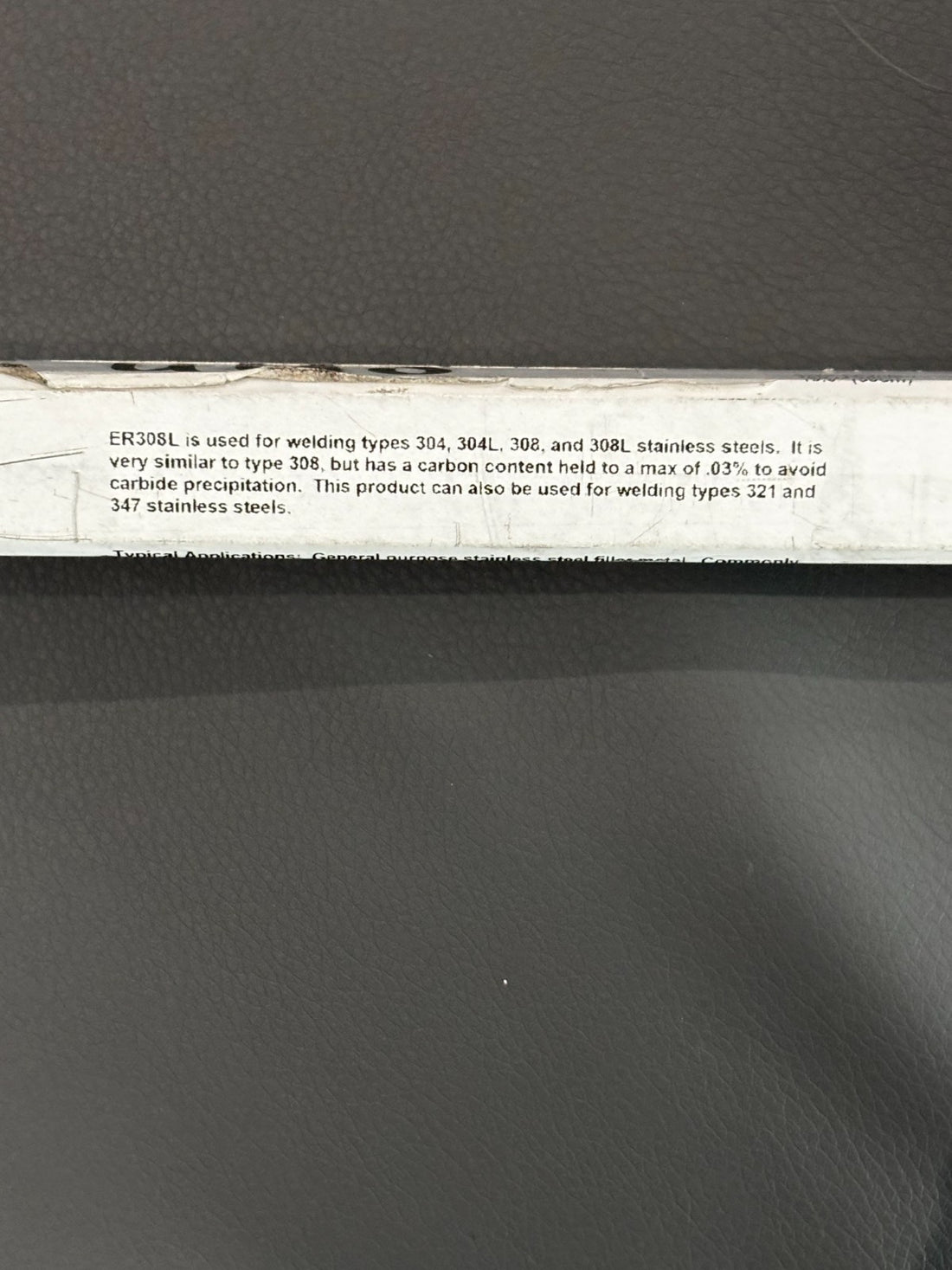 ER308L STAINLESS WELDING FILLER ROD 3/32" X 19.5" 2.2LBS (50 PCS)