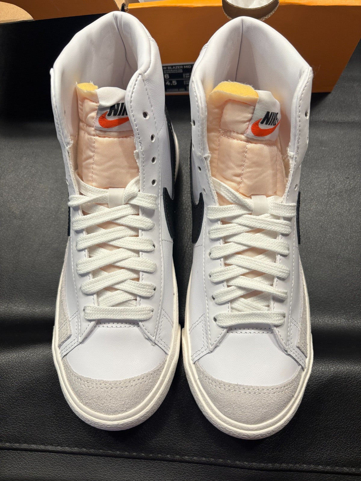 Nike Blazer Mid 77 White Black CZ1055-100 Women's Size 6, Men's 4.5 NEW