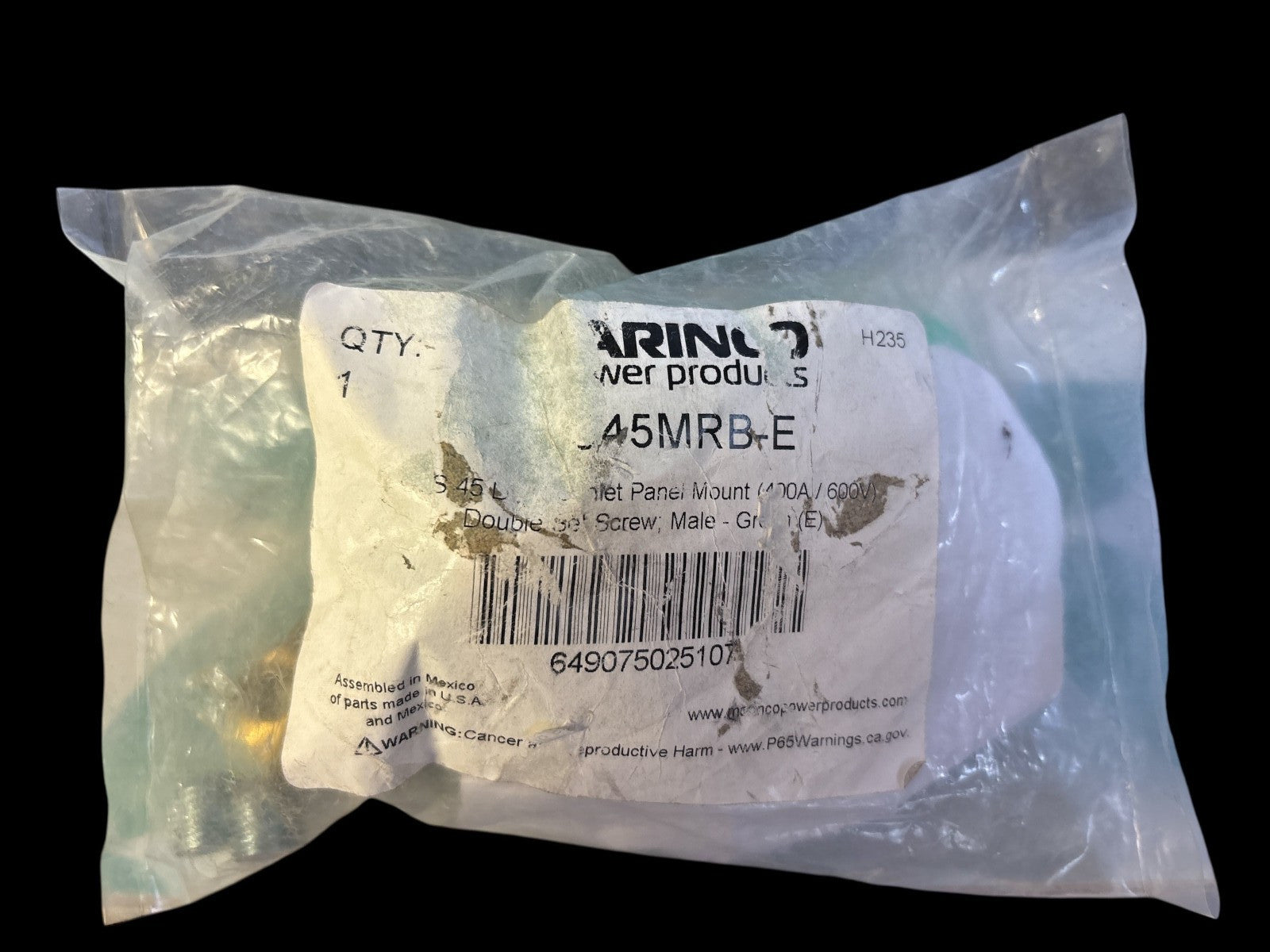 CLS45MRB-E Marinco Cam Connector 2/0-4/0 Double Set Screw Green NEW
