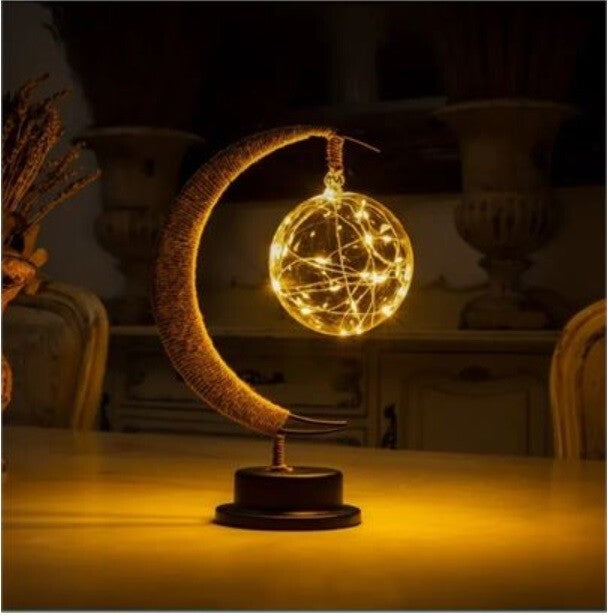 Twinkling Tree Enchanted Lunar Lamp battery operated, Yellow Light, NEW