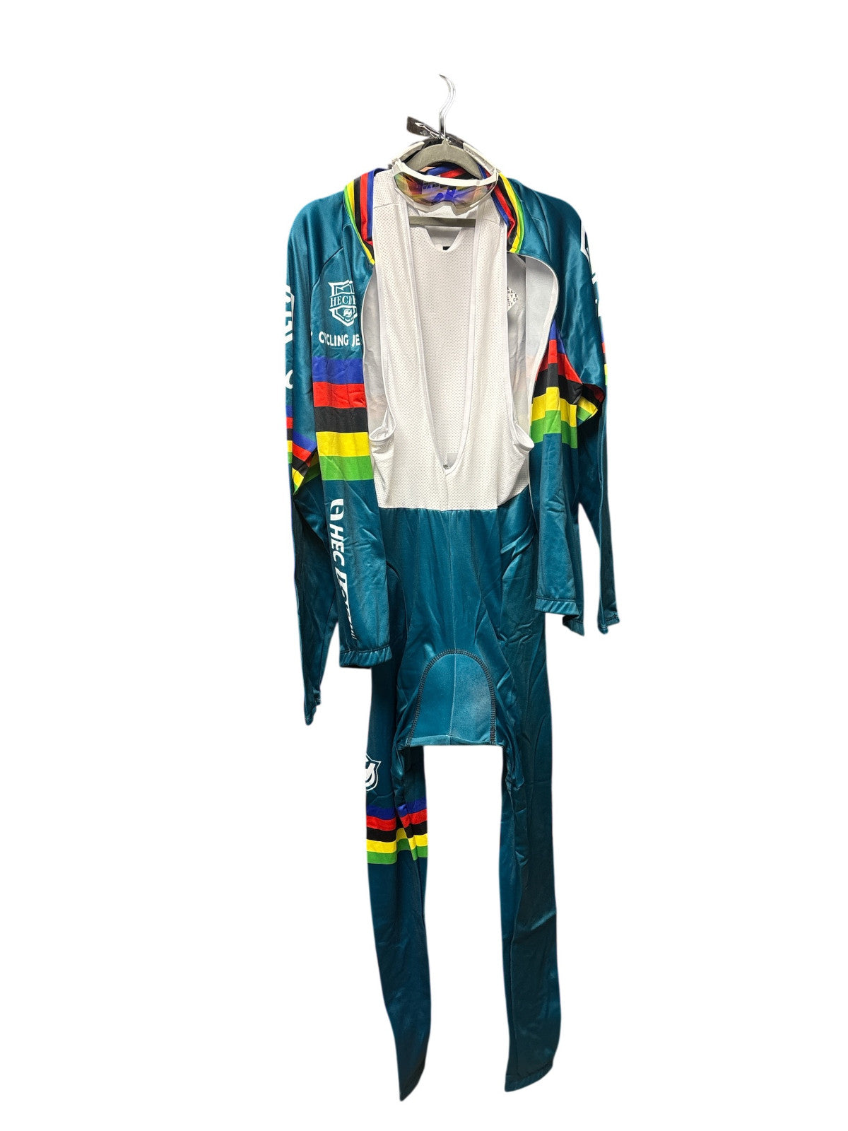 Winter Cycling Jersey Sets Thermal Fleece Set - Bib Pants, Jersey and *Goggles