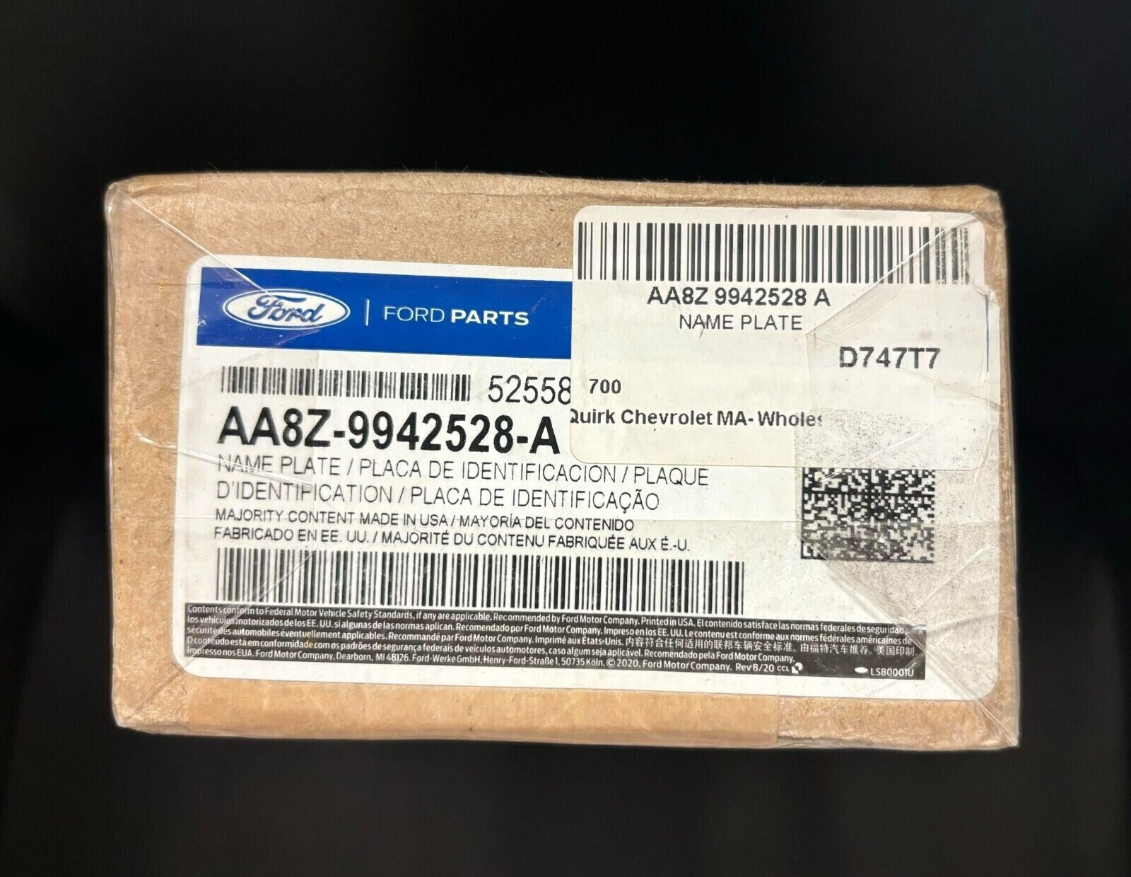 Ford F-150 Super Duty Flex Ranger Blue Oval Emblem OEM AA8Z-9942528-A 9" x 3.5"