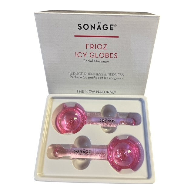 Sonage Frioz Icy Globes Facial Massagers NEW - opened box for photos