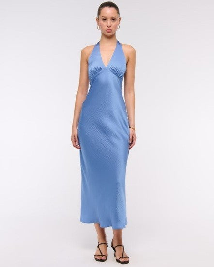 The A&F Julia Slip Halter Maxi Dress - Large - NWT