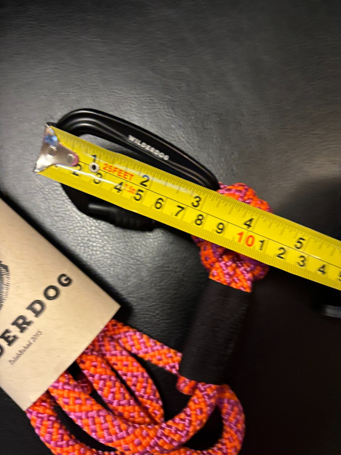 Wilderdog 5' Sierra Dog Leash for Medium-Large Sized Dogs with 3" Carabiner Lock