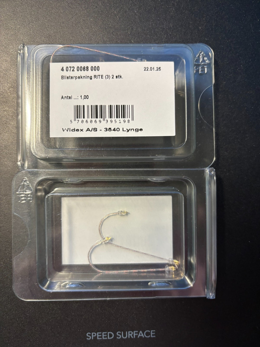 Widex accessory earwire rite size 3 -  2 pcs (2 packs = 4 pcs)