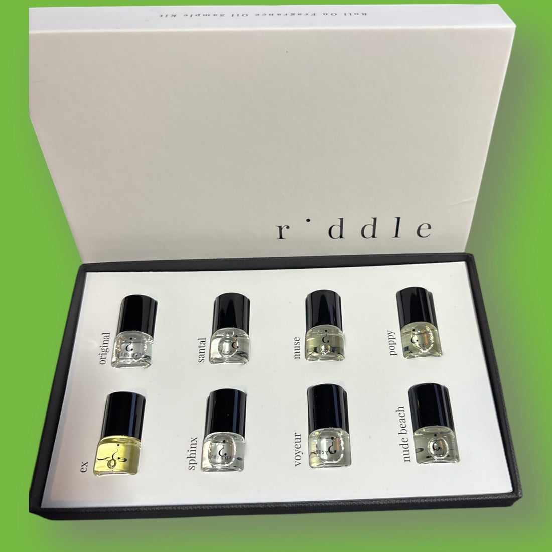 Riddle Roll-on Fragrance Oil - 8 Piece Sample Kit - NWT