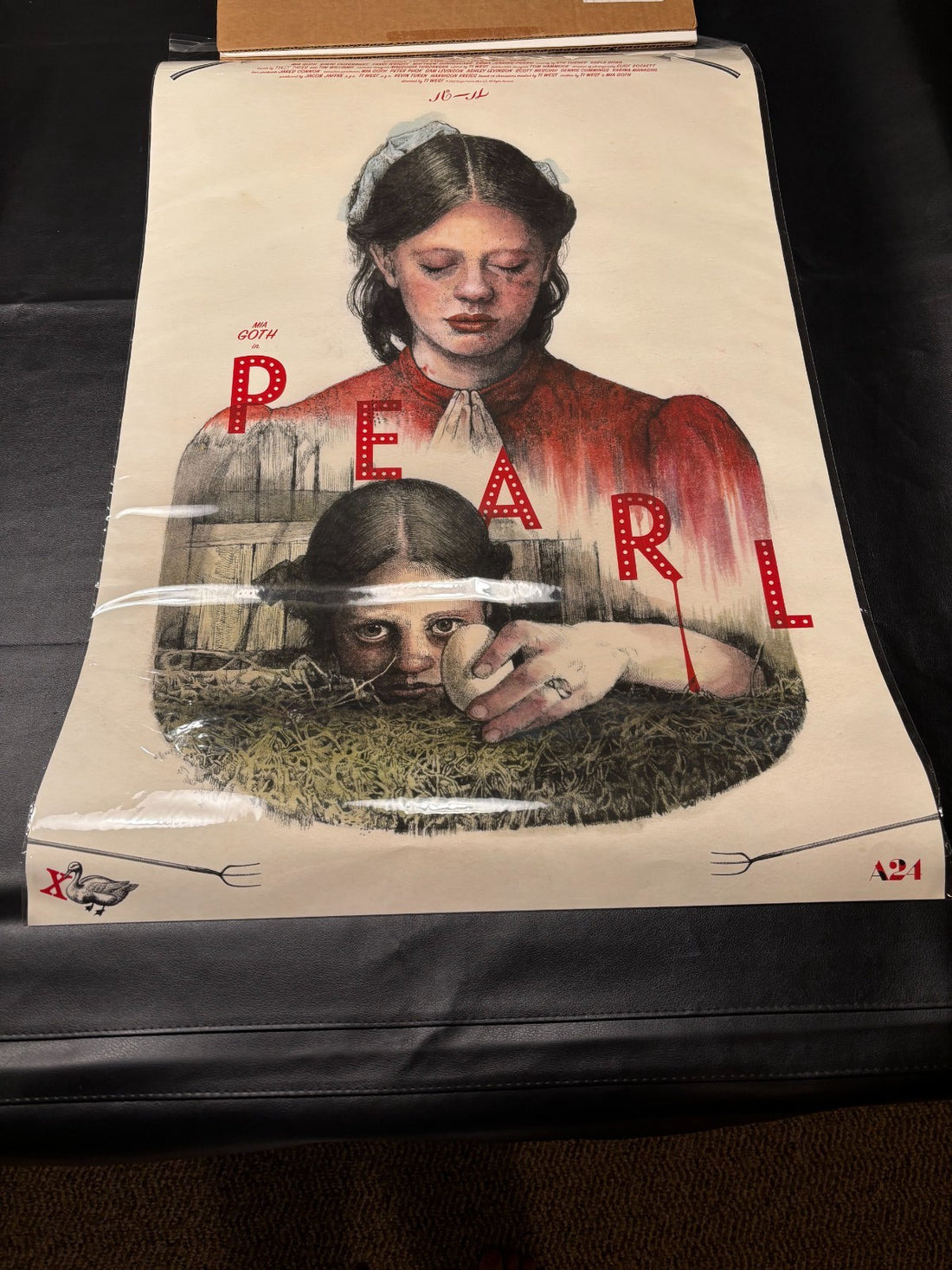 A24 Pearl by Yuko Higuchi Poster Print, Ti West Mia Goth NEW