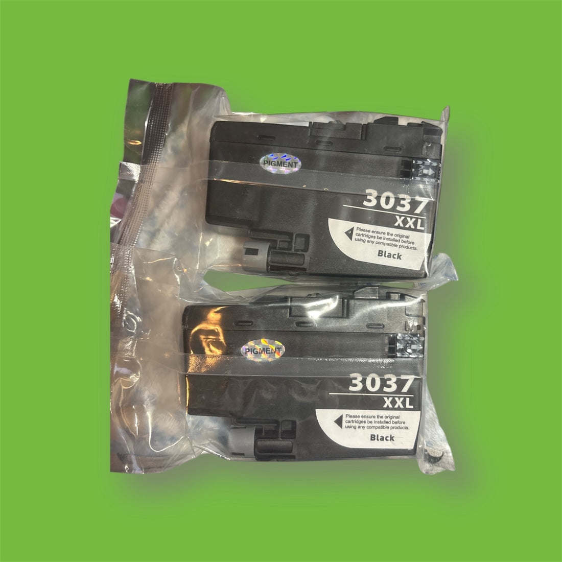 2 Black Ink Cartridge for Brother LC3037 LC-3037 XXL for MFC-J5845DW MFC-J5945DW