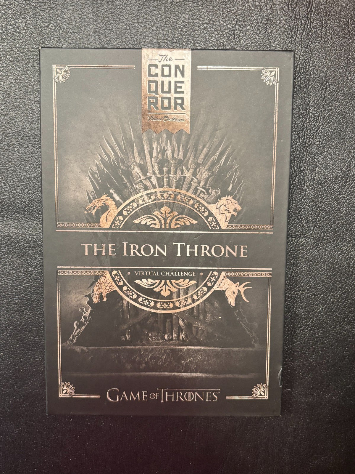 The Conqueror Virtual Challenge Medal Game of Thrones The Iron Throne - Sealed!